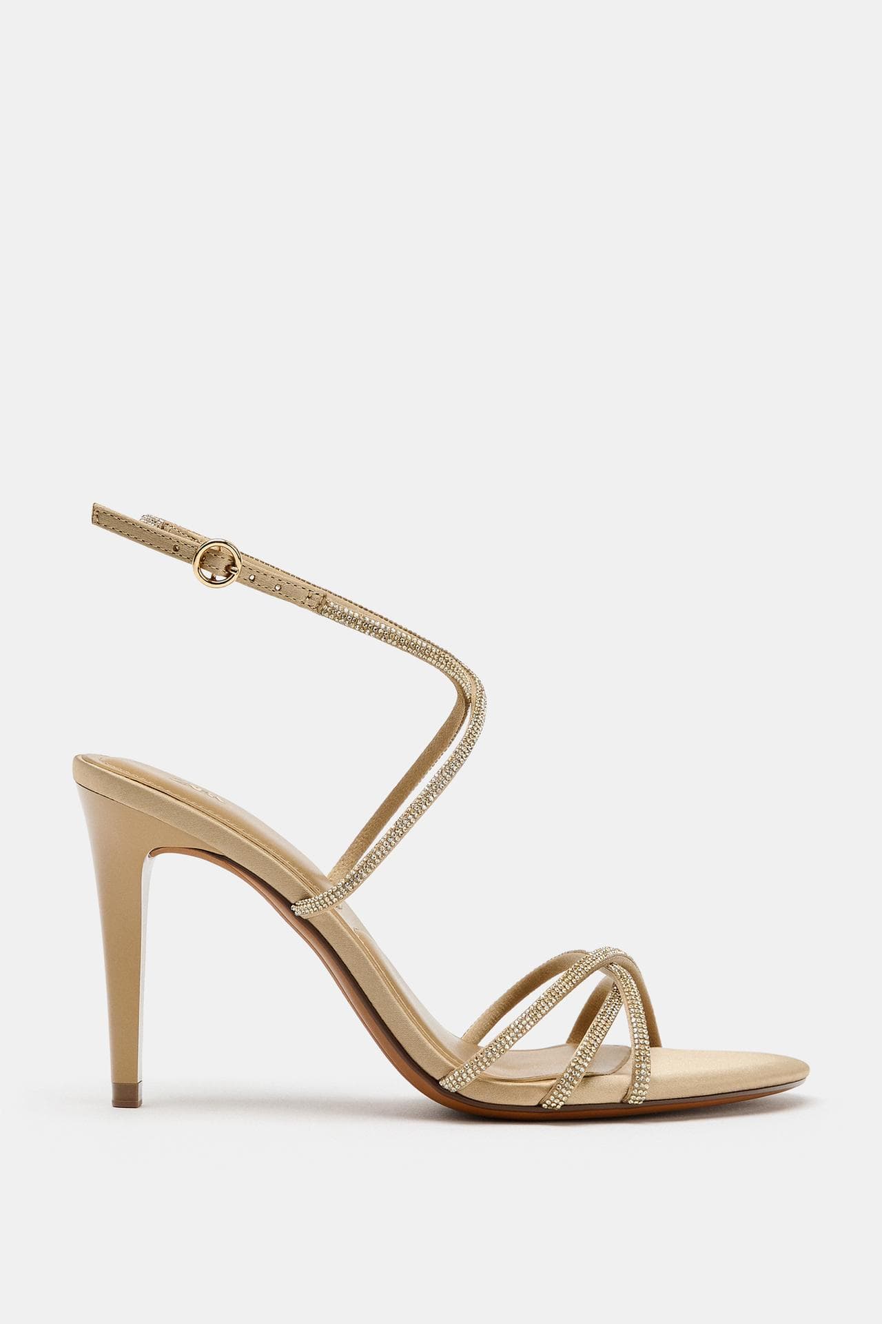 Crystal Crossover Strappy Stiletto Sandals view 2